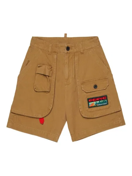 Szorty dziecięce Dsquared2 brązowe