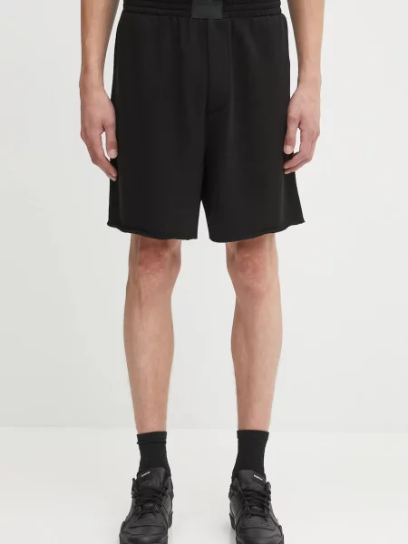 Helmut Lang pantaloni scurți din negru