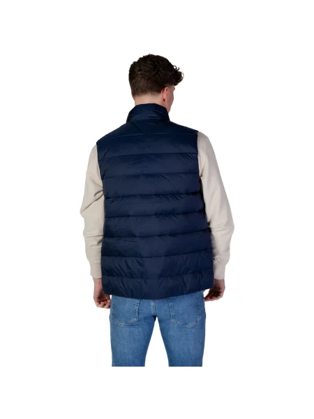 Geacă cu puf Tommy Hilfiger albastru