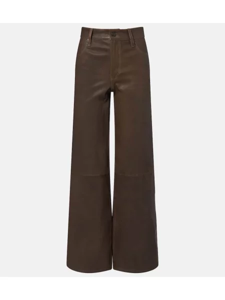 Pantaloni Frame din piele maro