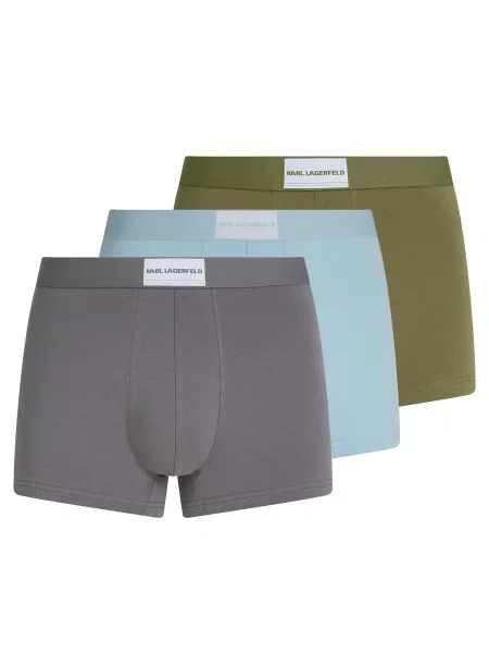 Karl Lagerfeld Boksarice svetlo modra oliva siva