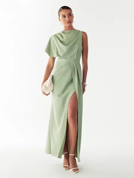 BWLDR Rochie de seară pastel verde