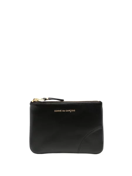 Portofel Comme Des Garçons Wallet din piele cu imagine negru