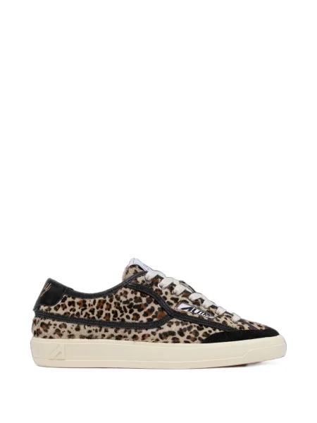 Sneakerși Autry cu imagine cu model leopard maro