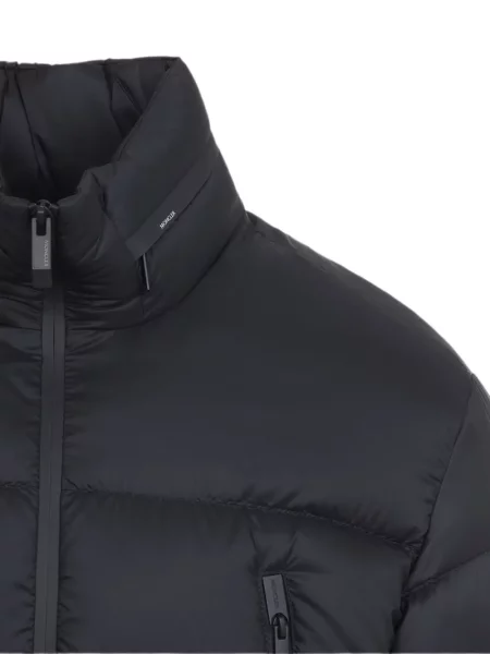Къс пухено яке Moncler черно