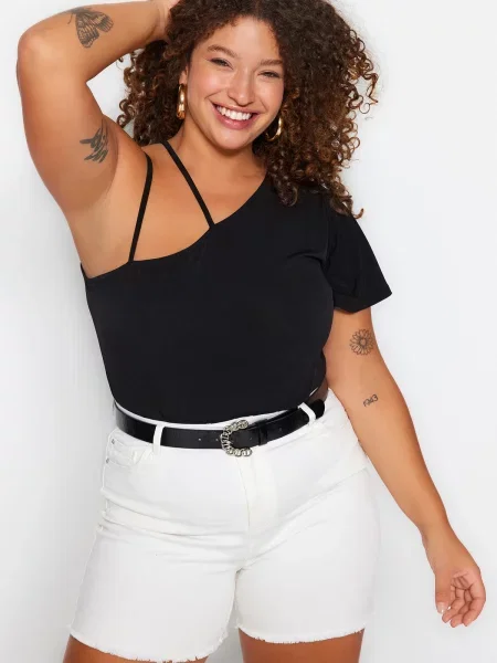 Bluză Trendyol tricotate negru