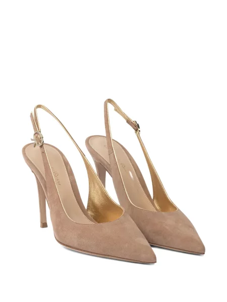Pantofi cu toc Gianvito Rossi slingback roz