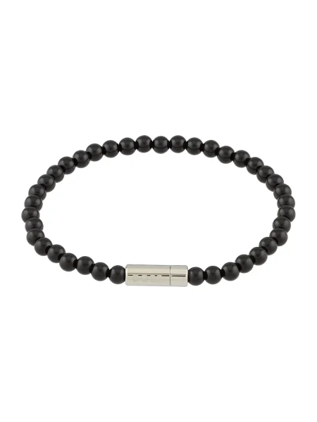 BOSS Náramok / strieborná čierna