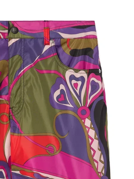 Pantaloni cargo Pucci cu imagine violet