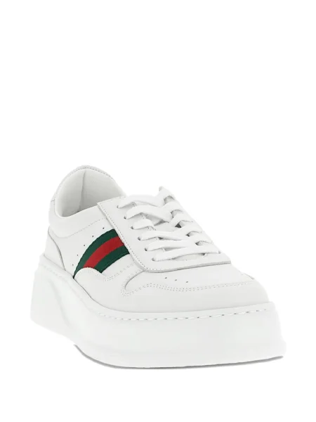 Sneakerși Gucci cu autograf alb