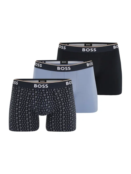 BOSS Boksarice Power Des marine / svetlo modra / rjava bela