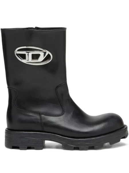 Botine Diesel din piele negru