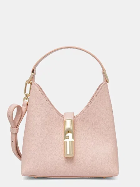 Usnjena torbica Furla roza