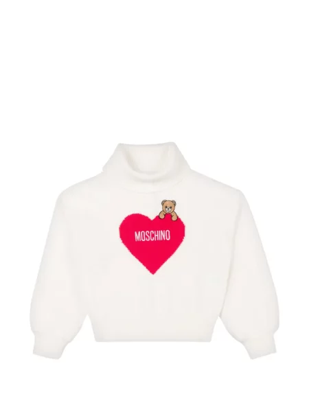 Пуловер Moschino бяло