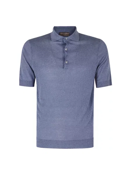 Lniany sweter Filippo De Laurentiis niebieski