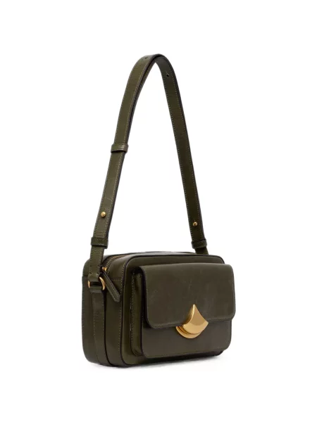 Geanta crossbody Sessun din piele verde