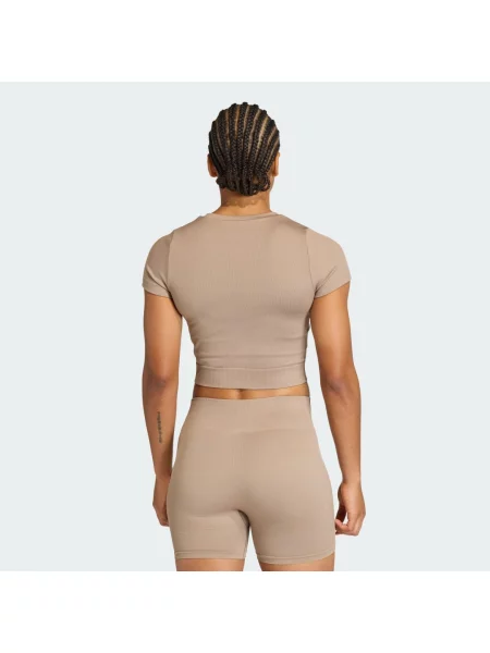 ADIDAS PERFORMANCE Funkční tričko Essentials cappuccino hnědé