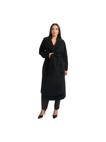 Długi płaszcz Manila Grace czarny