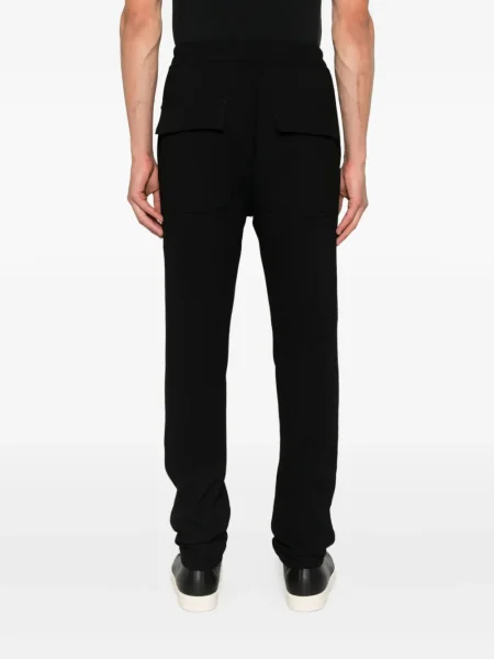 Pantaloni Rick Owens de lână alergare negru