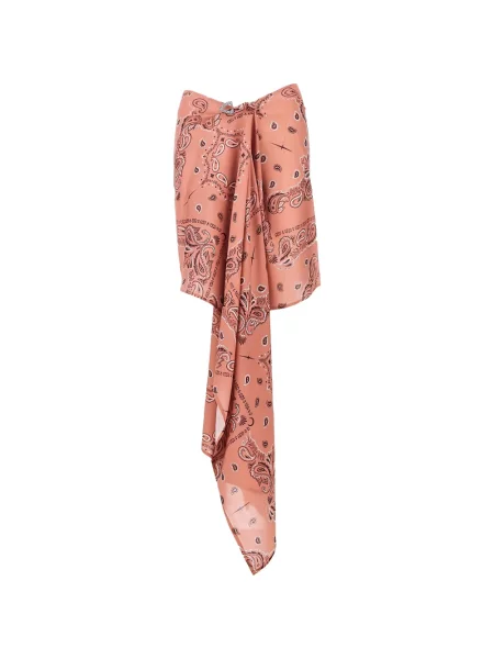 Fustă Venuja cu imagine cu model paisley plic portocaliu