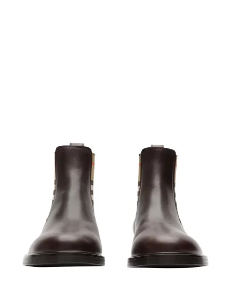 Botine Burberry din piele maro