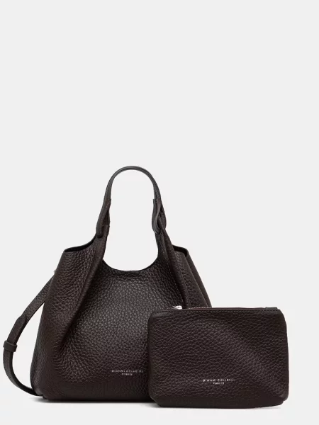 Gianni Chiarini geantă crossbody pentru femei din piele DUA maro