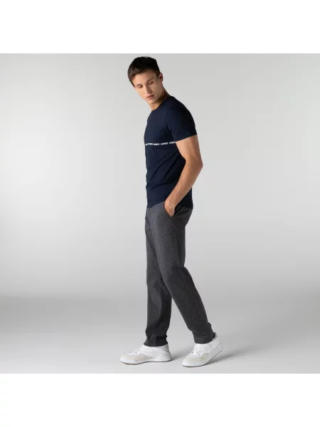 Lacoste Spodnie Dopasowane W Kolorze Szarym szare