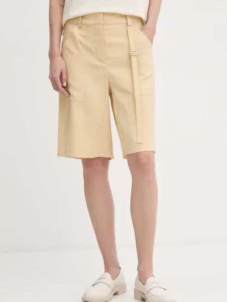 Patrizia Pepe szorty eleganckie z beżowe