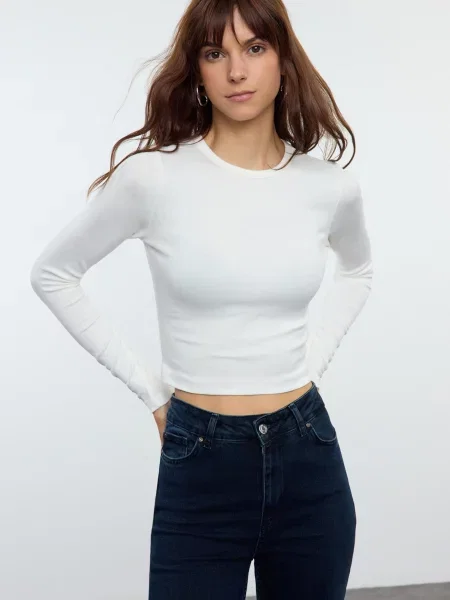 Trendyol Tricou fildeş