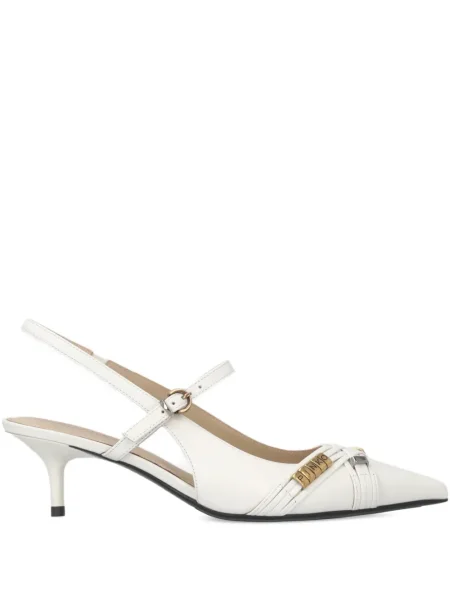 Pantofi cu toc Pinko slingback alb