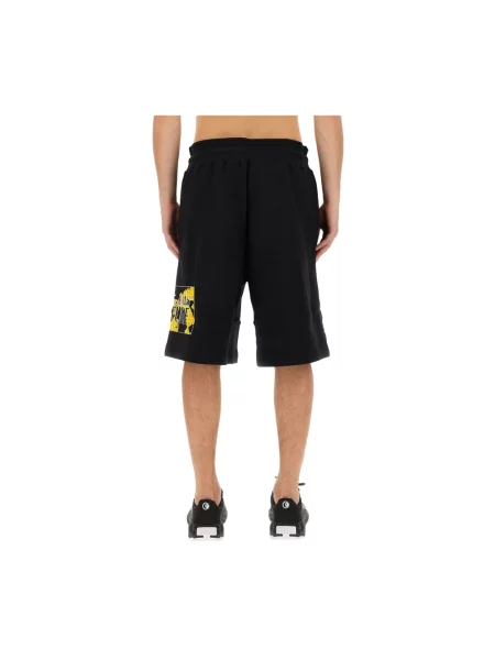 Bermudy Versace Jeans Couture z logo czarne