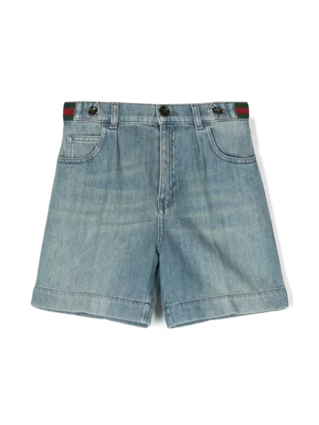 Szorty jeansowe dziecięce Gucci niebieskie
