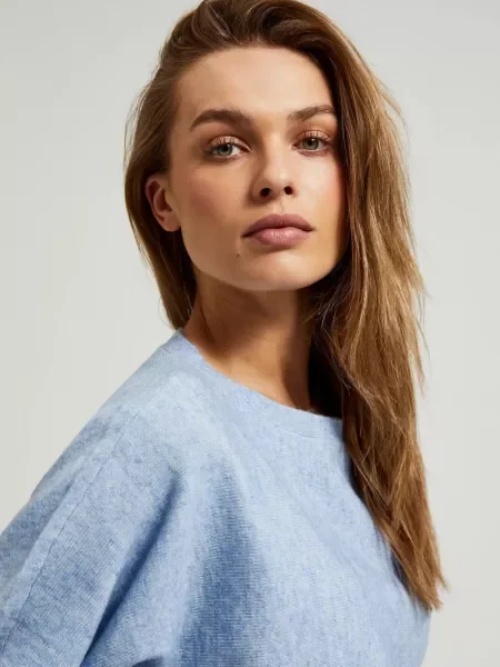 Pulover Moodo albastru