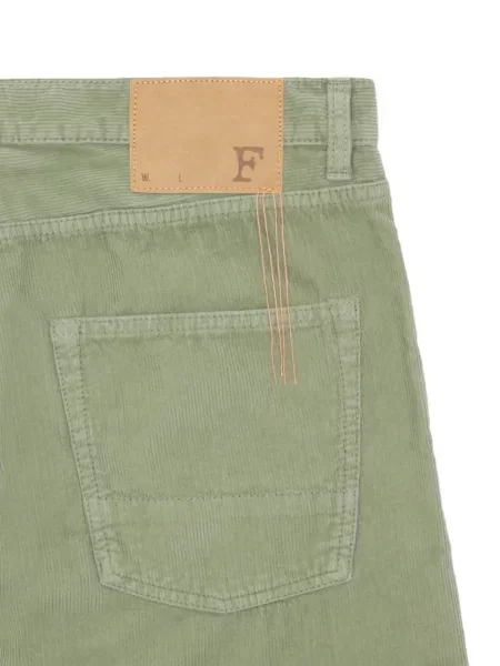 Pantaloni Fortela de catifea cord verde