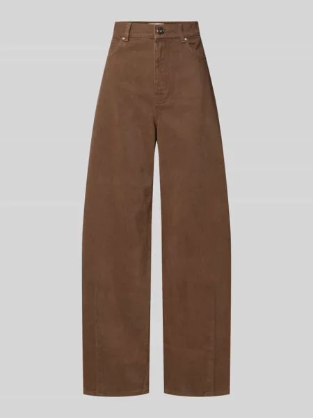 Jeansy Wide & Loose Fit z czystej bawełny model ORDINE' Weekend Max Mara