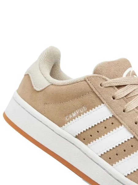 Sneakerși Adidas Campus din piele de căprioară fără toc maro