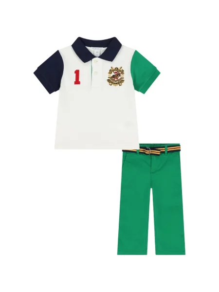 Spodnie dziecięce Polo Ralph Lauren zielone