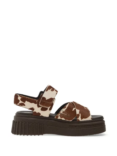 Sandale Clarks cu platformă cu imagine maro