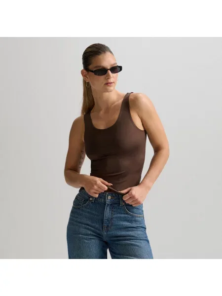 Топ Cropp коричневый