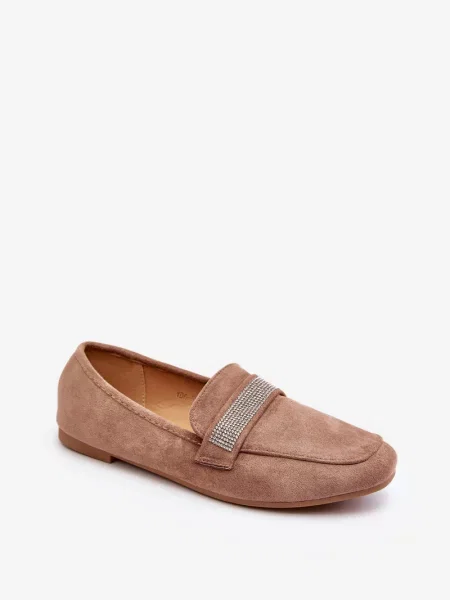 Полуотворени обувки Boto с цирконий кафяво