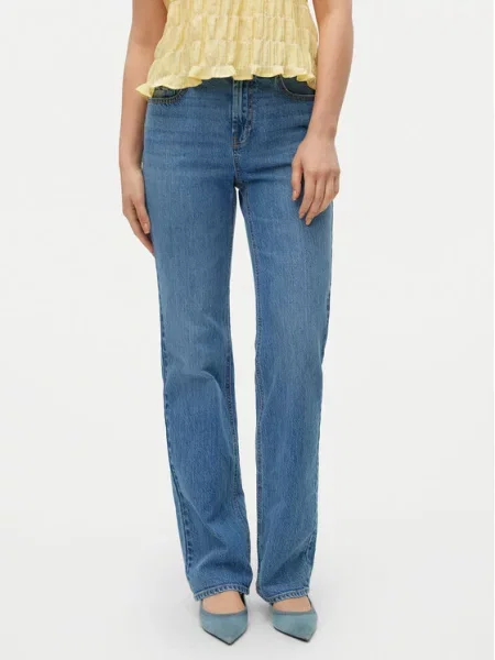Jeansy straight leg Vero Moda niebieskie