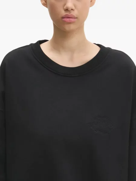 Hanorac Fiorucci cu broderie negru