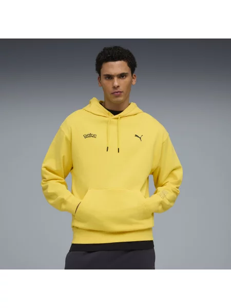 Bluza z kapturem PUMA x POKÉMON o luźnym kroju z grafiką Akcesoria S żółty