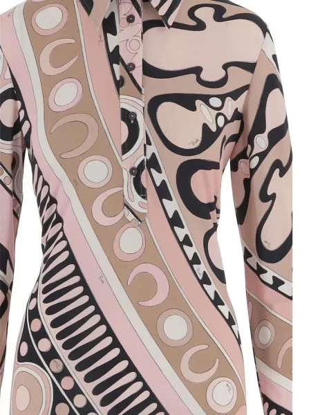 Rochie Pucci cu imagine de costum roz