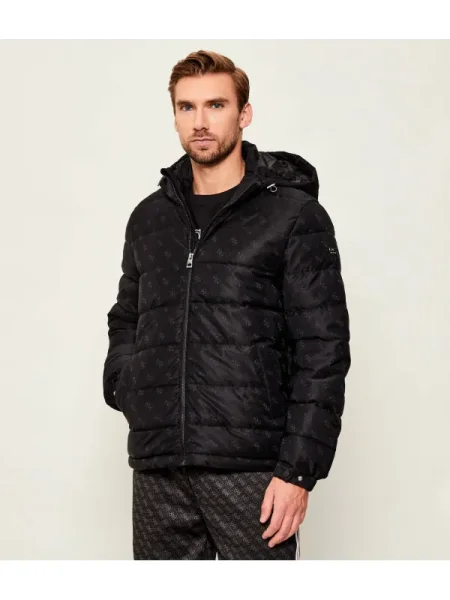 GUESS Geacă | Relaxed fit negru