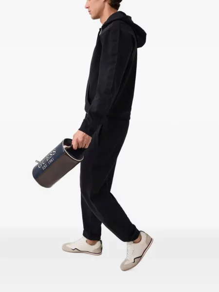 Pantaloni de jogging Guess cu autograf negru