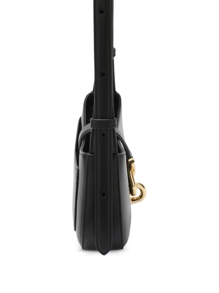 Кожена чанта Furla черно