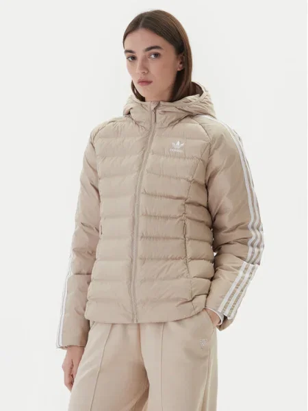 Яке adidas Originals Slim Jacket преходен модел бежово