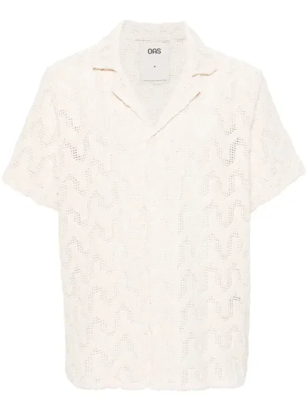 Риза OAS мъжка със свободна кройка бежово