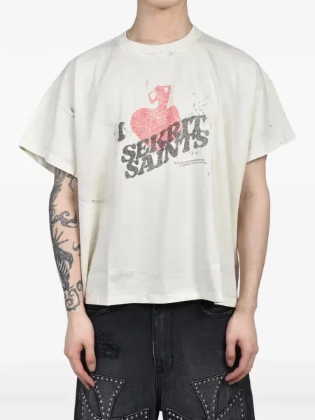 Tricou Sekrit cu imagine alb